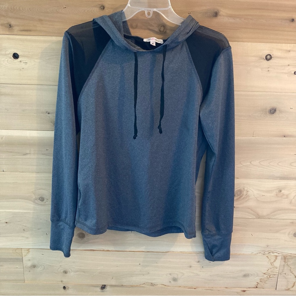 Wish & Whim running hoodie with thumb holes